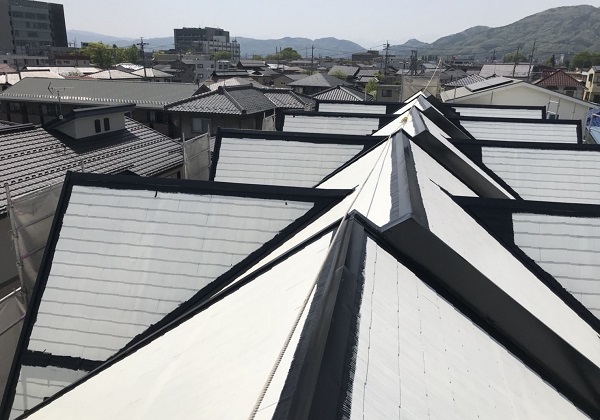 長野市アパート｜屋根塗装｜スーパーシャネツサーモF (3)