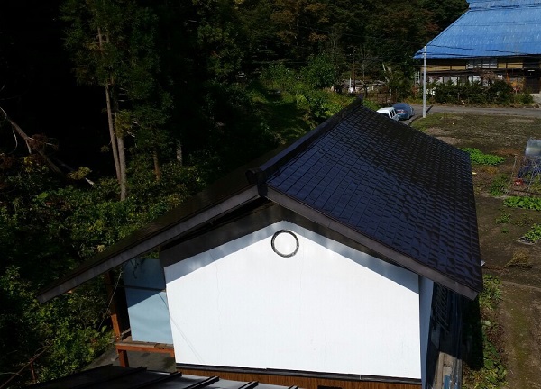 高山村・K様邸｜屋根塗装｜ファイン4Fルーフ使用 (2)