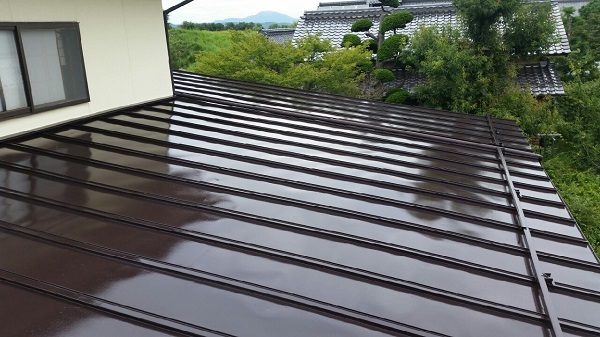 長野県下高井郡木島平村・S様邸　屋根塗装(ファインルーフII使用) (5)